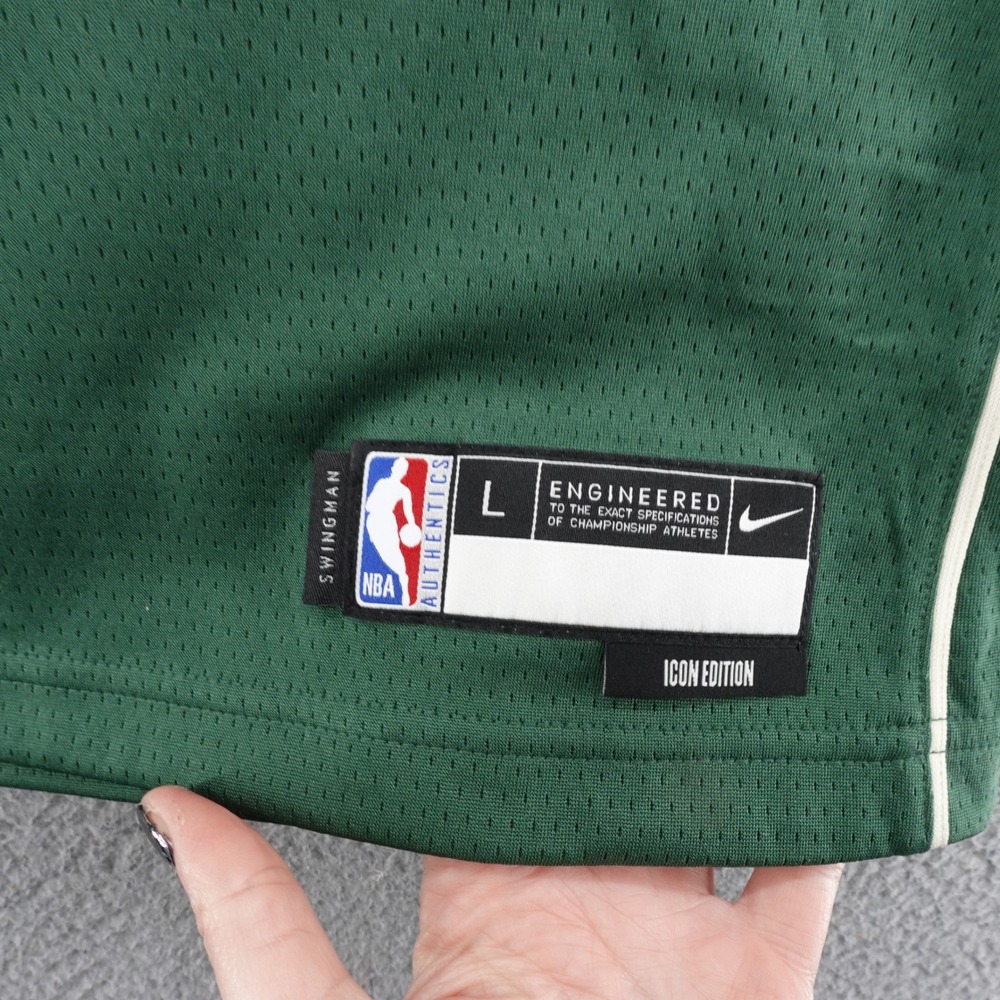 Nike Milwaukee Bucks Khris Middleton 22 Youth Large‎ 14 16 Icon Jersey Green NEW - Picture 8 of 13
